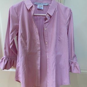 Gretchen Scott ruffle sleeve top